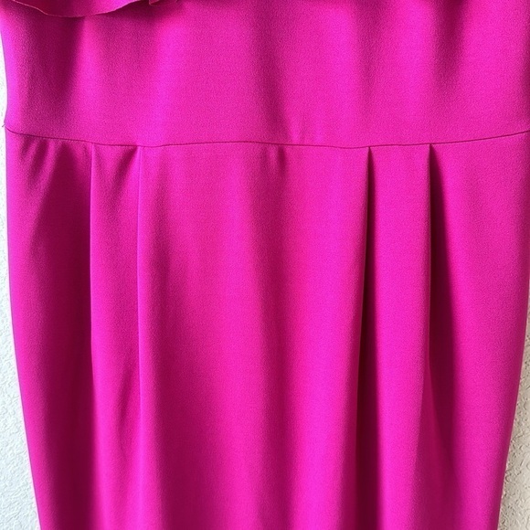 ASOS Hot Pink Midi Dress Size 10 - Picture 4 of 15